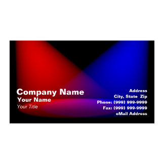 Carte De Visite Projecteurs 3D (rouge et bleu)