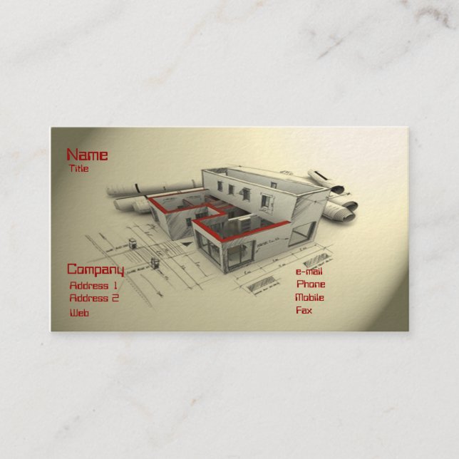 Carte De Visite Projets modernes de Desig (Devant)