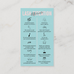 Carte De Visite Prolongation de la ceinture de maquillage bleu ros