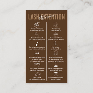 Carte De Visite Prolongation de la laisse de maquillage Brown à l'