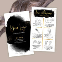 Prolongations de cheveux post-soins Noir & Or coif