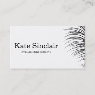 Carte De Visite Prolongements élégants de cil de Minimalistic