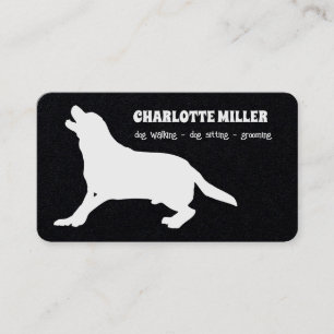 Carte De Visite Promenade de Chien Toilettage Garde de Chien