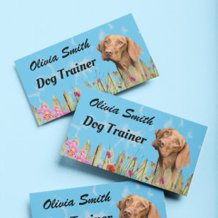 Carte De Visite Promeneur de chien adorable Garde d'animaux