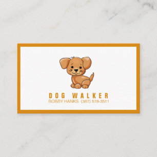 Carte De Visite Promeneur de chiens Garde d'animaux