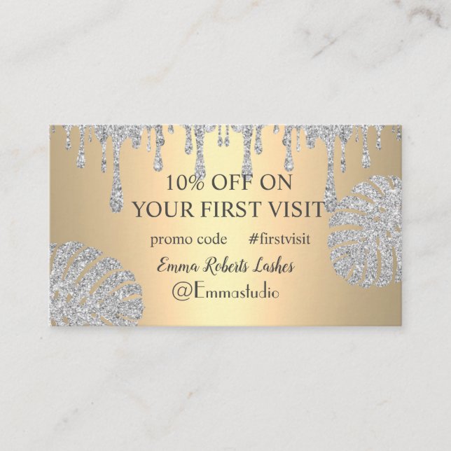 Carte De Visite Promo Code Promo Première Visite (Devant)