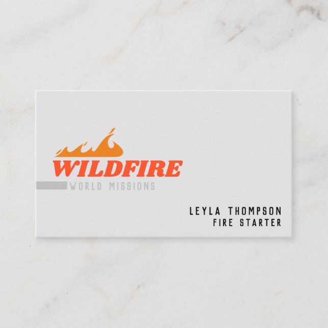Carte De Visite Propagation du feu (Devant)