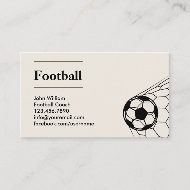 Carte de visite propre | jour de match | papa spor (Devant)