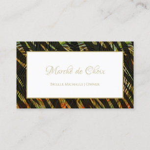 Carte De Visite Propriétaire du Salon Tropical Palm