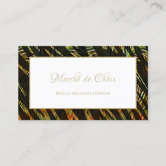 Carte De Visite Propriétaire du Salon Tropical Palm (Devant)