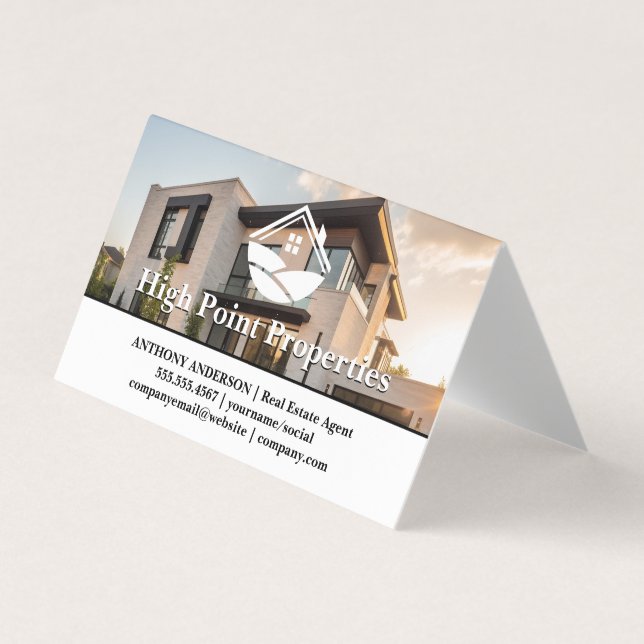 Carte De Visite Propriété Moderne de Luxe | Immobilier (Devant)