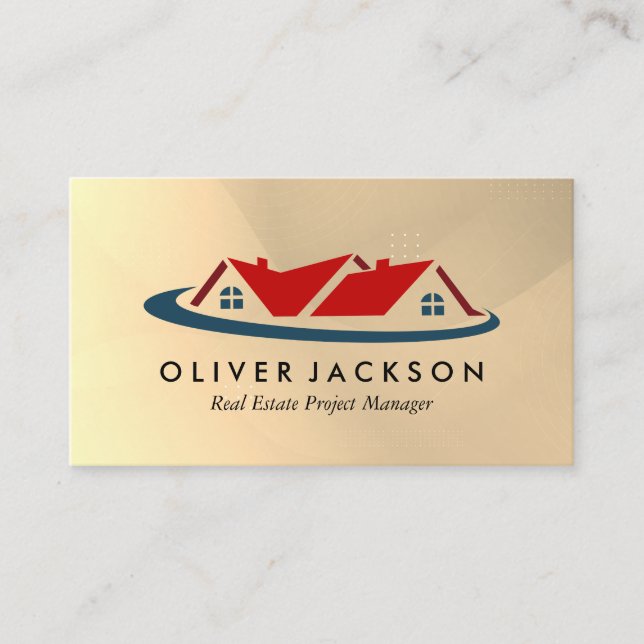 Carte De Visite Propriétés | Constructeur de maisons | Architectur (Devant)