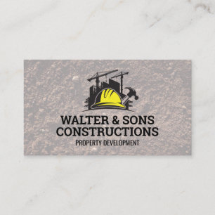Carte De Visite Propriétés de construction   Artisans 