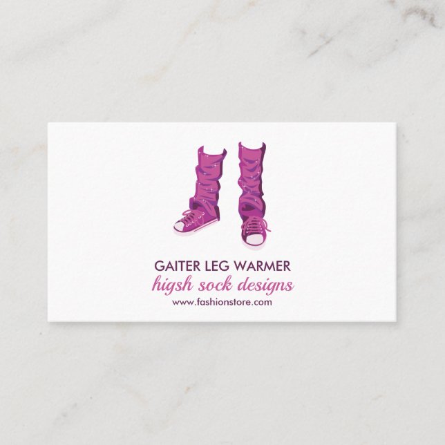 Carte De Visite Protège-tibia haut de chaussette (Devant)