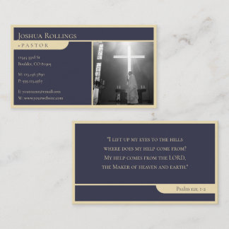 Carte De Visite Psaume 121 ; 1-2 | Inspiration chrétienne