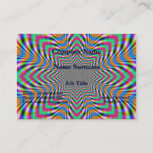 Carte de visite psychédélique étoile