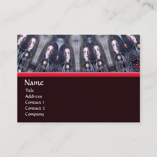 CARTE DE VISITE PSYCHÉDELIQUE KALEIDOSCOPE /MYSTIC MEMORIS MONOGRA (Devant)