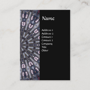 CARTE DE VISITE PSYCHÉDELIQUE KALEIDOSCOPE /MYSTIC MEMORIS MONOGRA