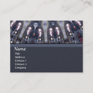 CARTE DE VISITE PSYCHÉDELIQUE KALEIDOSCOPE /MYSTIC MEMORIS MONOGRA