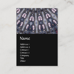 CARTE DE VISITE PSYCHÉDELIQUE KALEIDOSCOPE /MYSTIC MEMORIS MONOGRA