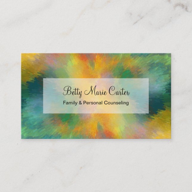 Carte De Visite Psychiatre Conception Moderne (Devant)