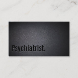 Carte de visite psychiatre professionnel Black Out