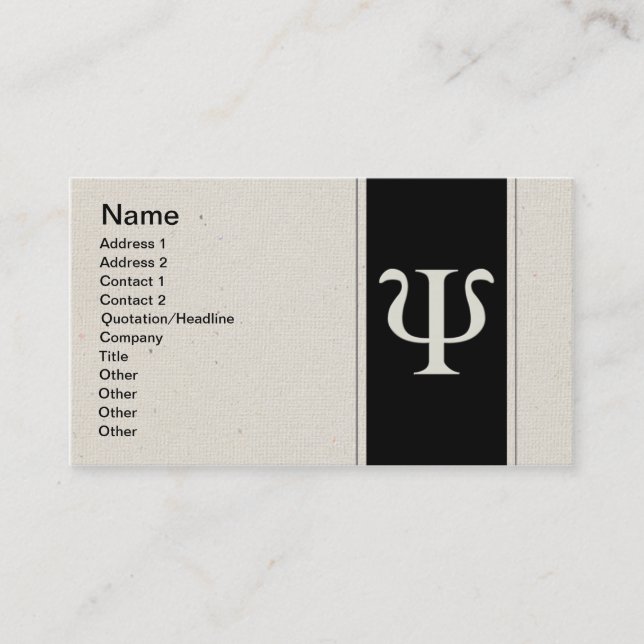 Carte De Visite Psychologie (Devant)