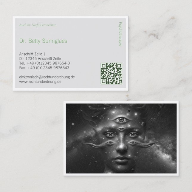 Carte De Visite Psychologist  (Devant / Derrière)