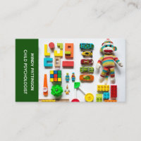 Psychologue Enfant Jouets Thérapeutique Photo Vert