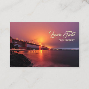 Carte De Visite Psychologue Sunset Sunrise Harbour Bridge
