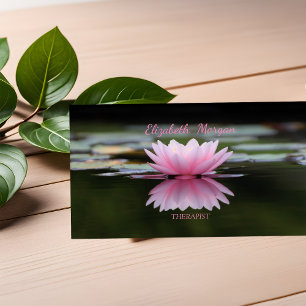 Carte De Visite Psychologue Thérapeute Zen, Fleur de Lotus
