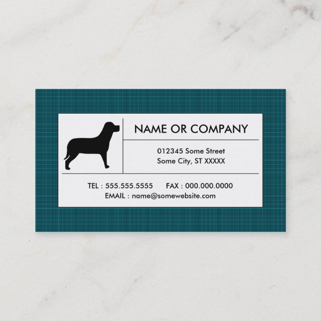 Carte De Visite pub plaid (Devant)