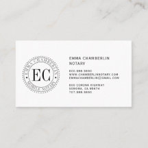 Carte de visite public de notaire mobile