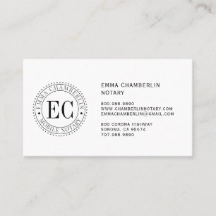 Carte de visite public de notaire mobile