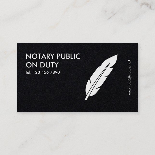 Carte De Visite Public du notaire (Devant)