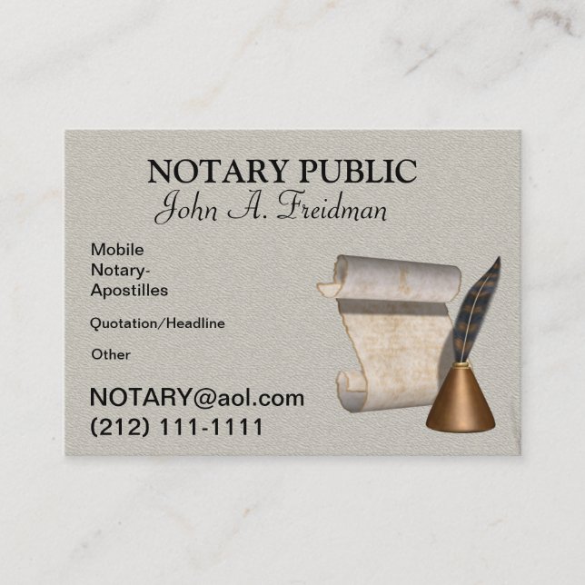 CARTE DE VISITE PUBLIC NOTAIRE POPULAIRE (Devant)