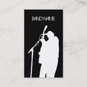Carte De Visite Publicité d'artiste de bande de chanteur de