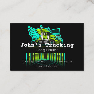 Carte De Visite Publicité Trucking Société Services Hauling
