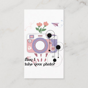 Carte De Visite Puis-je prendre votre photo ?