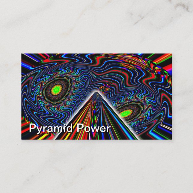 Carte De Visite Puissance de la pyramide (vous pouvez changer les  (Devant)