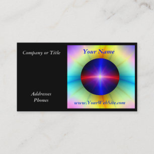 Carte De Visite Puissance en cristal de lancement