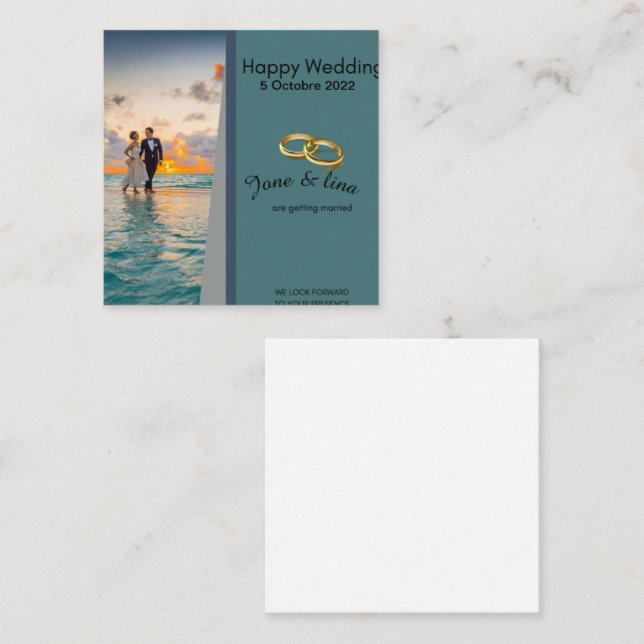 Carte de visite puissant, 3,5 pouces x 2,5 pouces (Devant / Derrière)