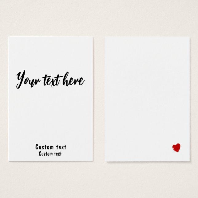 Carte de visite puissant personnalisé 3,5 x 2,5 (Devant & derrière)