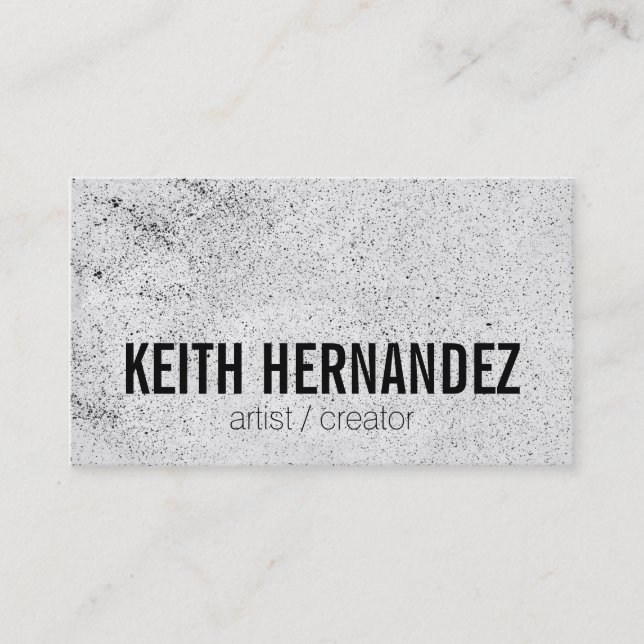 Carte De Visite Pulvérisé / Artistique (Devant)