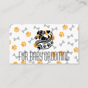 Carte De Visite Puppy Paws Heart Toilettage Os