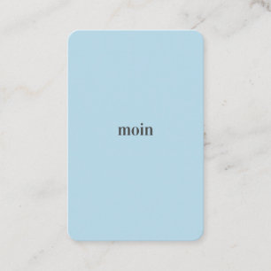 Carte De Visite Pure Moin/Bonjour