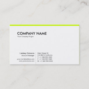 Carte De Visite PurePro No11 Vibrant Green