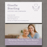 Purple Caregider et Senior Companion Photo