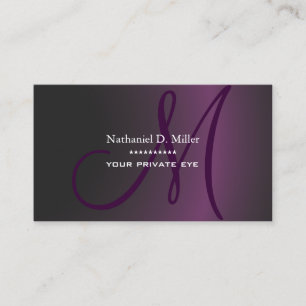 Carte De Visite Purple/DO-IT-YOURSELF de dégradé foncé