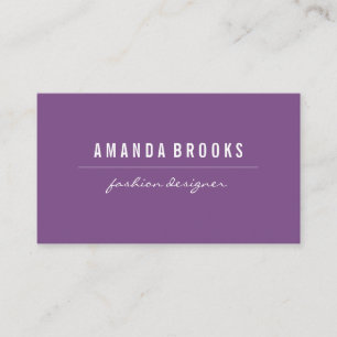 Carte De Visite Purple minimaliste